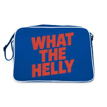 Qu’est-ce que le Helly - Mèmes drôles - Sac Retro - bleu/blanc - Dos