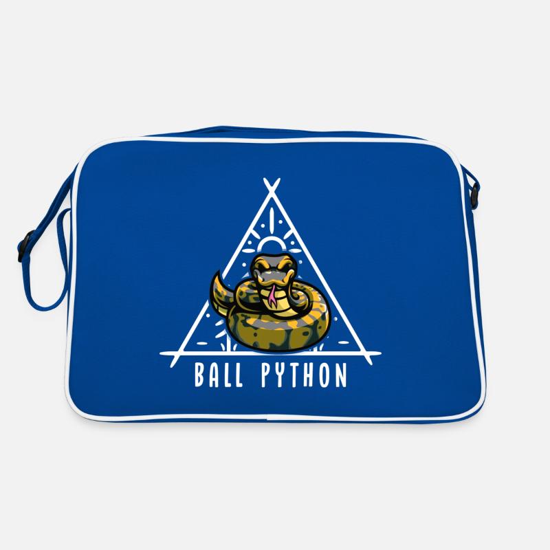 Ball Python Schlange Besitzer Nette Haustier Schlange Retro Tasche