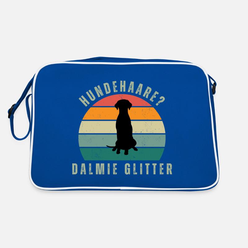 Dalmie Glitter Retro Sunset - Retro Tasche - Blau/Weiß