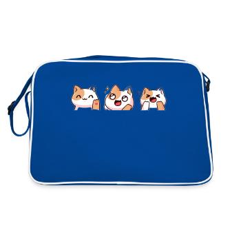 The Cute Cats - Retro Bag - blue/white - Back