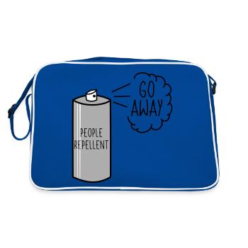 People Repellent Go Away Spray - Retro Bag - blue/white - Back