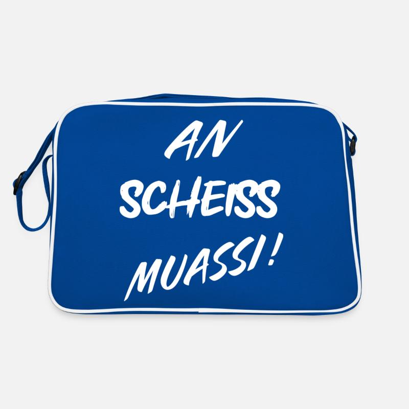 AN SCHIESS MUASSI WEISS Retro Tasche
