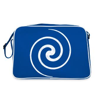 Vertebra - Retro Bag - blue/white - Back