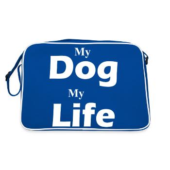 Hund Dog - Retro Bag - blue/white - Back