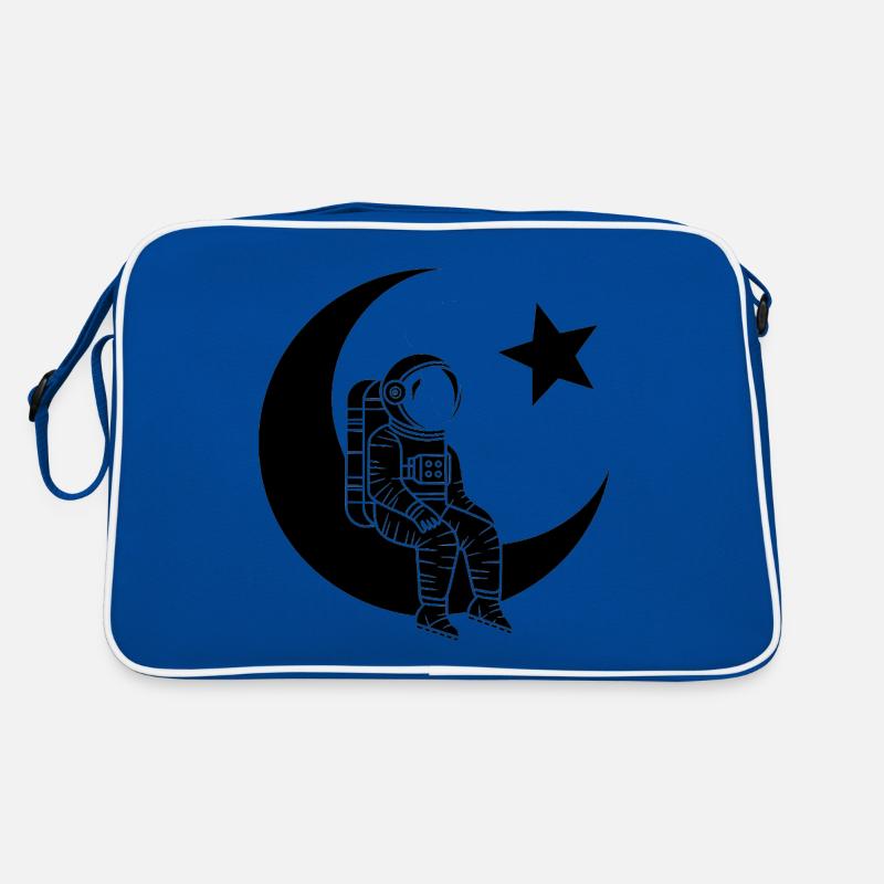 Man of the Moon - Turkish Astronaut Design Retro Bag