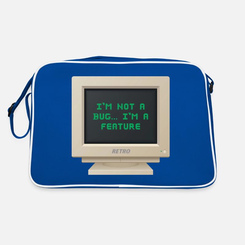 CRT Design - Ich bin kein Bug, ich bin ein Feature Retro Tasche