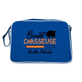 Bientôt Chasseuse veuillez patienter - Sac Retro - bleu/blanc - Dos