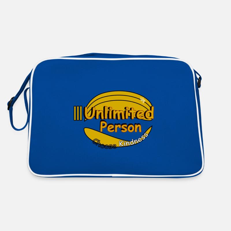 Choose Kindness - Retro Tasche - Blau/Weiß
