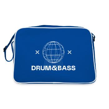 Drum & Bass World - Retro Bag - blue/white - Back