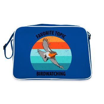 Observation des oiseaux Observation des oiseaux Observation des oiseaux - Sac Retro - bleu/blanc - Dos