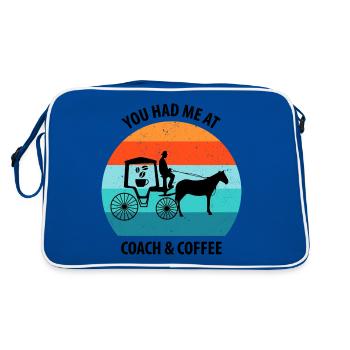 Cocher Calèche Calèche Café - Sac Retro - bleu/blanc - Dos