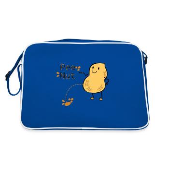 Pee-nut - Retro Bag - blue/white - Back