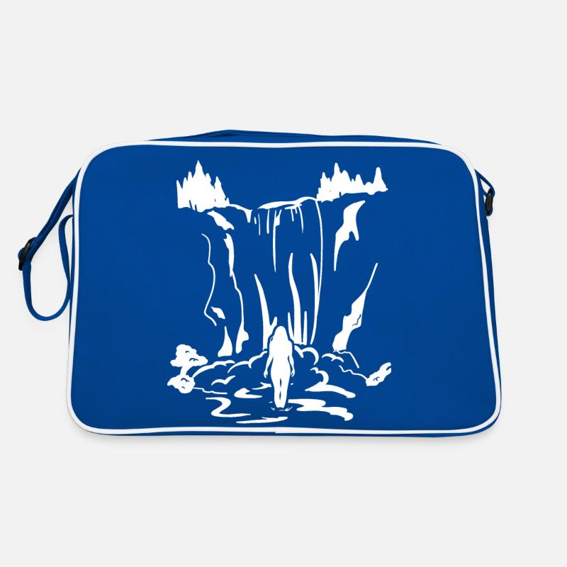Wasserfall Retro Tasche