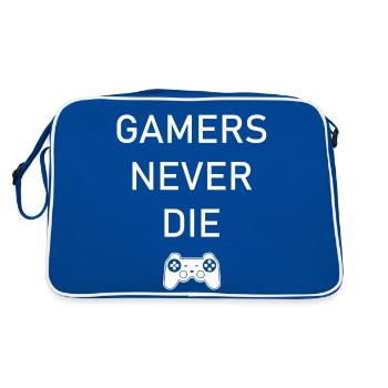 Game Gaming PC - Retro Tasche - Blau/Weiß - Hinten