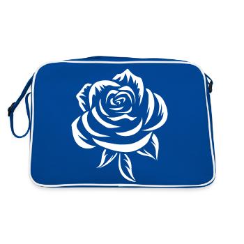 Rose blanche - Sac Retro - bleu/blanc - Dos