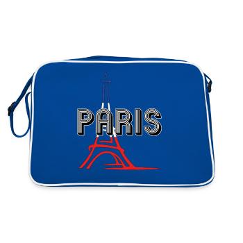 Paris ville lumière - Sac Retro - bleu/blanc - Dos