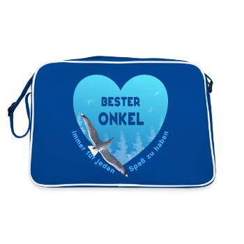 best uncle - Retro Bag - blue/white - Back