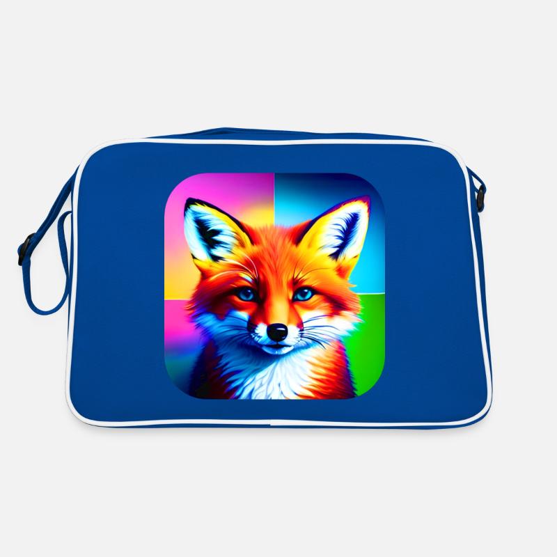Renard coloré mignon Sac Retro