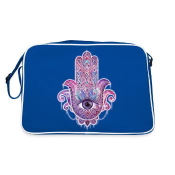 Hamsa - Sac Retro - bleu/blanc - Dos