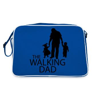 THE WALKING DAD - Sac Retro - bleu/blanc - Dos
