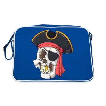Cool pirate - Retro Bag - blue/white - Back