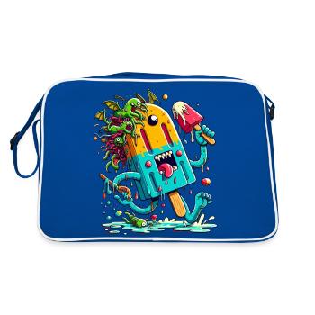 Cri de glace et monstres - Sac Retro - bleu/blanc - Dos