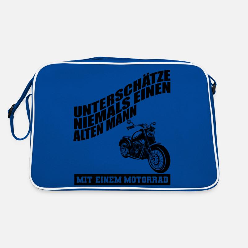 Conception de moto drôle, dicton de moto drôle Sac Retro