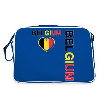 BELGIUM team supporter football - Sac Retro - bleu/blanc - Dos