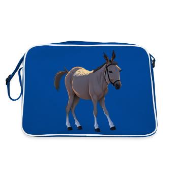 Seppel - petit âne têtu - Sac Retro - bleu/blanc - Dos