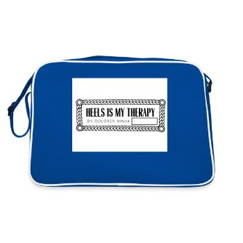 MY THERAPHY SHIRTS RECTANGULAR page 0002 - Retro Bag - blue/white - Back