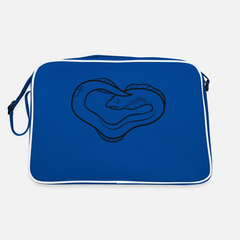 Doreene la murène a des migraines - Sac Retro - bleu/blanc