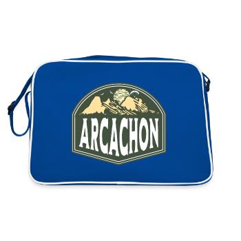 Bassin d’Arcachon, Dune du Pilat, France - Sac Retro - bleu/blanc - Dos