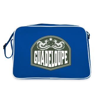 Guadeloupe Océan Caraïbes Vagues - Sac Retro - bleu/blanc - Dos