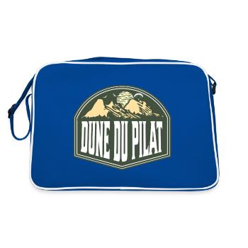 Dune du Pilat Arcachon France - Retro Bag - blue/white - Back