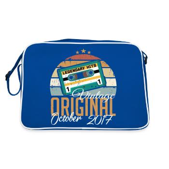 October 2017 Birthday Gift 2017 October - Retro Bag - blue/white - Back