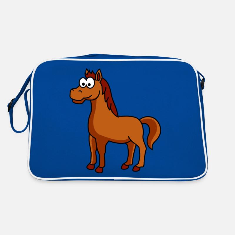 Pferd Comic Tier Retro Tasche