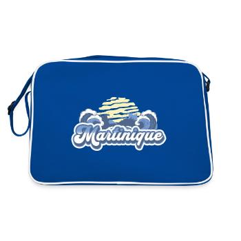 Martinique Retro Caribbean Sea Sunset - Sac Retro - bleu/blanc - Dos