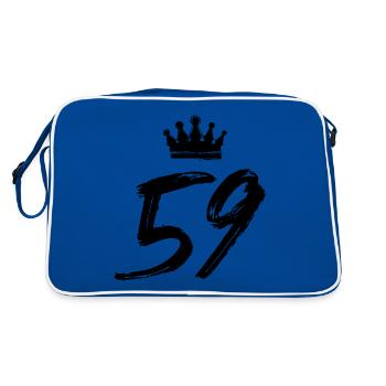 59 Number crown - Retro Bag - blue/white - Back