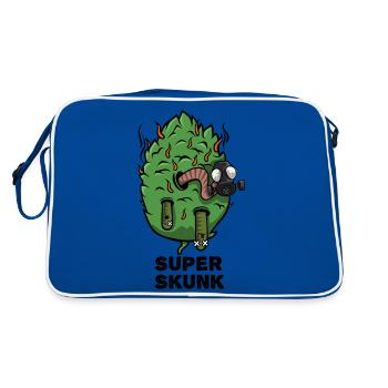 Super Skunk Marijuana Bud - Retro Bag - blue/white - Back