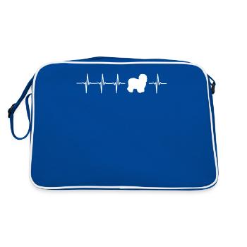 Idée originale Bobtail cadeau - Sac Retro - bleu/blanc - Dos
