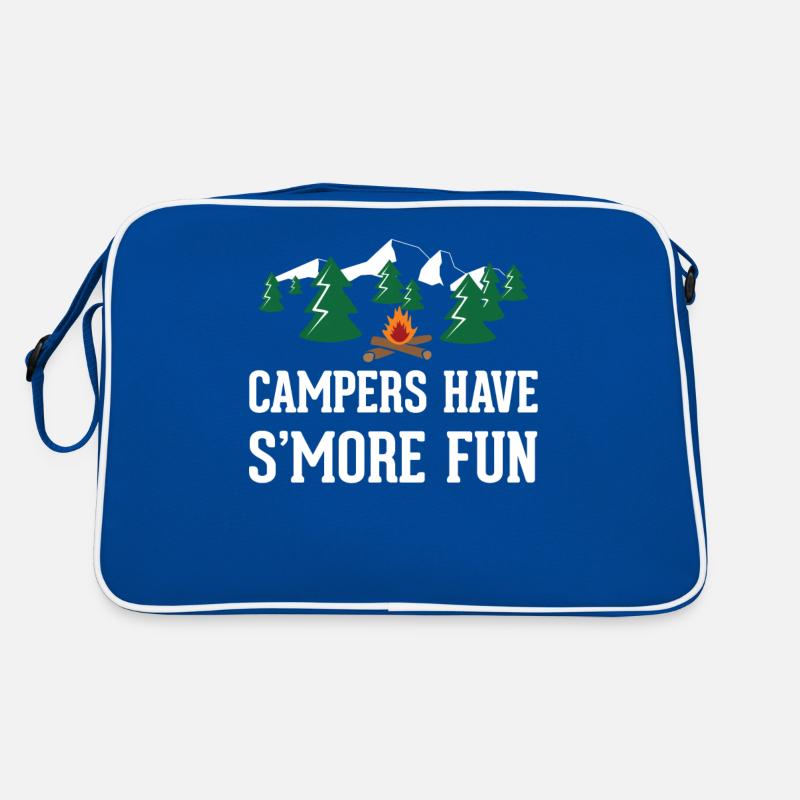 Campers drôle Idée cadeau - Sac Retro - bleu/blanc