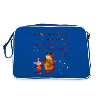 meilleurs amis - Sac Retro - bleu/blanc - Dos