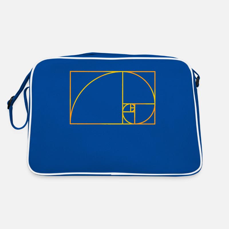 Fibonacci Schnecken Design Retro Tasche