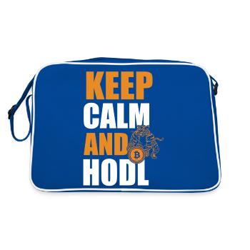Immer weiter Hodl, Bitcoin - Sac Retro - bleu/blanc - Dos
