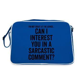 Can I Interest You In a Sarcastic Comment - Retro Bag - blue/white - Back