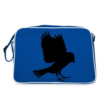 moineau noir - Sac Retro - bleu/blanc - Dos