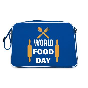 Journée mondiale de l’alimentation - Sac Retro - bleu/blanc - Dos