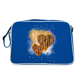 Wildcat Heart Design - Retro Bag - blue/white - Back