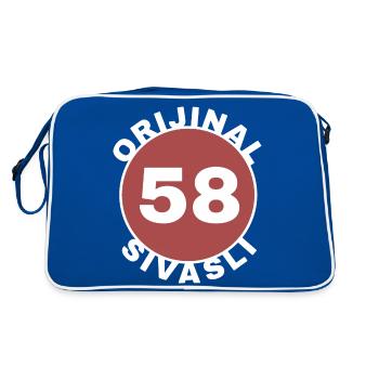Sivas - Sac Retro - bleu/blanc - Dos
