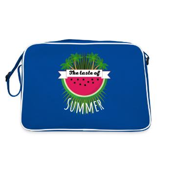 The taste of summer! - Retro Bag - blue/white - Back
